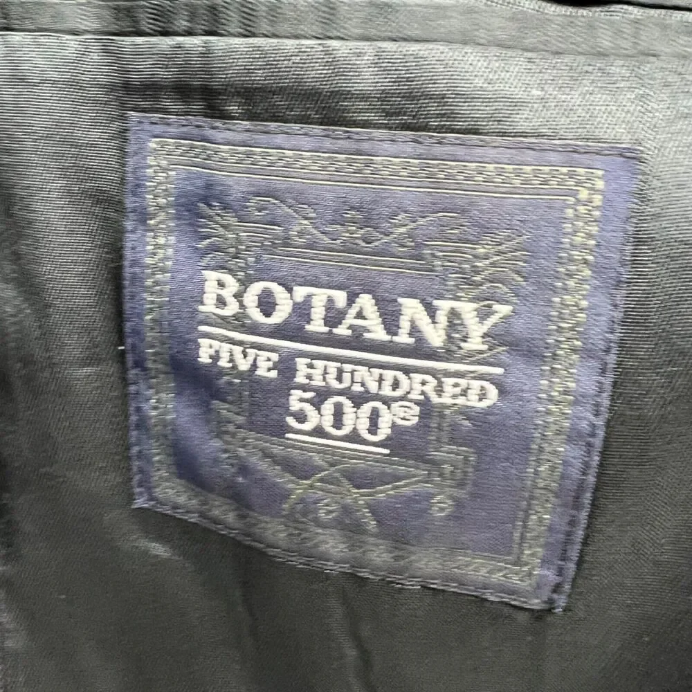 Botany 500 Blazer Jacket Mens 43R Dark Blue Wool Gold Buttons Sport Coat Classic